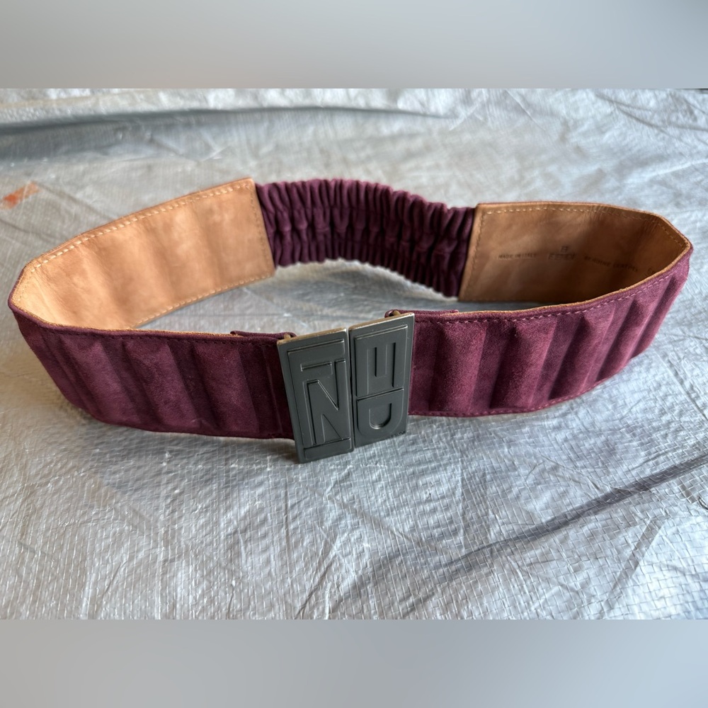 Fendi Women’s Waist Belt in Rich Burgundy